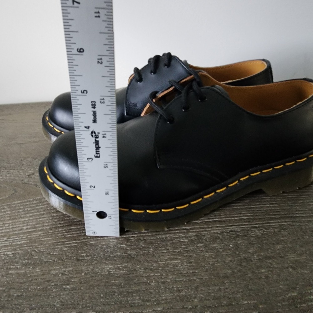 Dr Martens 1461 Black Smooth Leather Oxford Shoes US 9 Goth Punk Minimalist - Picture 12 of 12